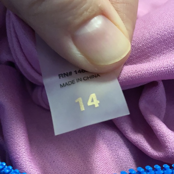 NWOT Juicy Couture Blue Long Sleeve 1-Piece Rashguard - Picture 7 of 7